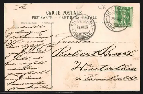 AK Sils, Panorama mit Silser See