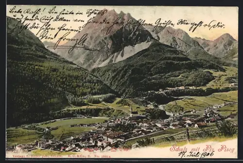AK Schuls, Panorama mit Piz Pisog