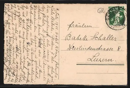 AK Schuls /Unter-Engadin, Ortsansicht mit Piz Pisoc