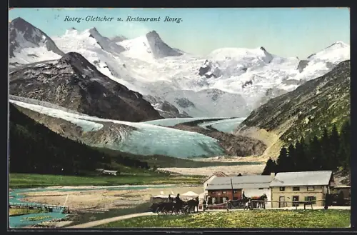 AK Pontresina, Roseg-Gletscher und Restaurant Roseg