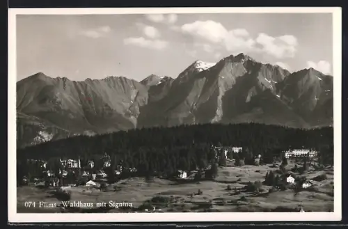 AK Flims, Waldhaus mit Signina