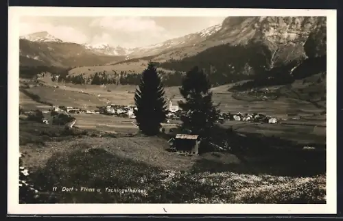 AK Flims, Ortschaft und Tschingelhörner