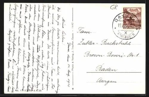 AK Davos, Gesamtansicht mit Schatzalp und Parsennbahn