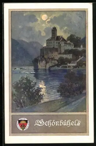 AK Deutscher Schulverein NR: 160, Schönbühel, Blick zur Burg