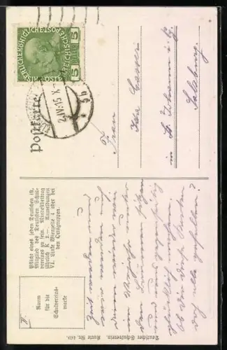 AK Deutscher Schulverein Nr.:469, Frohe Ostern, Kinder spielen an einem grossen Krug