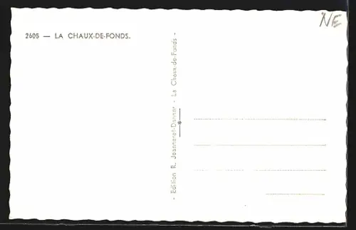AK La Chaux-de-Fonds, Panorama mit Strassenpartie