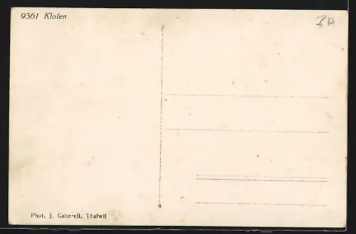 AK Kloten, Ortspartie mit Kirche