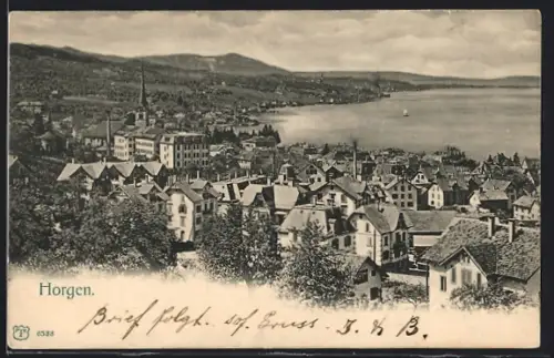 AK Horgen, Blick über den Ort