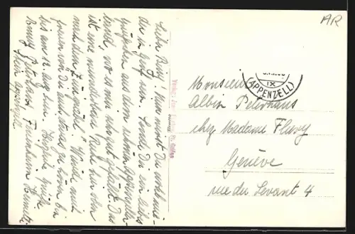 AK Stein /App., Ortspartie mit Kirche