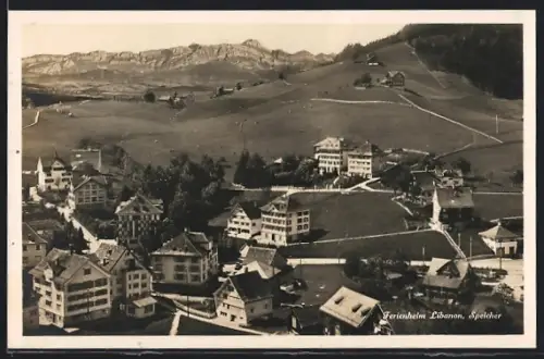 AK Speicher, Ortsansicht mit Ferienheim Libanon