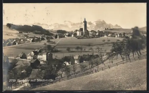 AK Speicher, Teilansicht mit Säntiskette