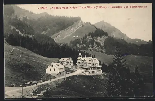 AK Urnäsch, Alpenkurhaus Krätzerli mit Säntis