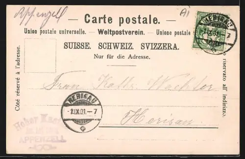 AK Appenzell, Hotel Hohen Kasten