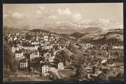 AK Herisau, Gesamtansicht mit Säntis