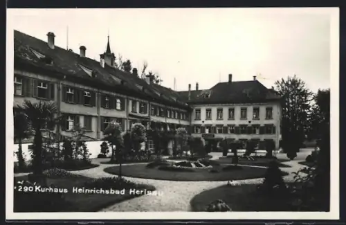 AK Herisau, Kurhaus Heinrichsbad mit Anlagen
