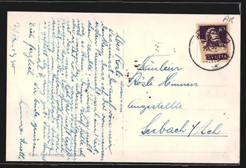 AK Herisau, Kurhaus Heinrichsbad mit Anlagen