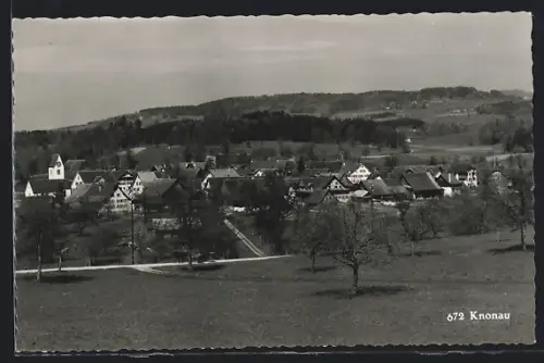 AK Knonau, Teilansicht mit Kirche
