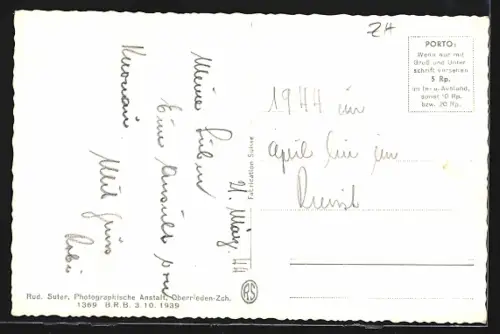 AK Knonau, Teilansicht mit Kirche