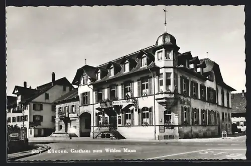 AK Kloten, Gasthaus zum Wilden Mann