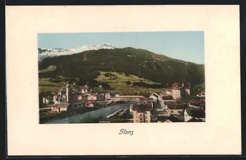 AK Ilanz, Teilansicht mit Bergen