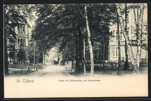 AK Tabarz, Partie mit Schiesshaus und Dependance