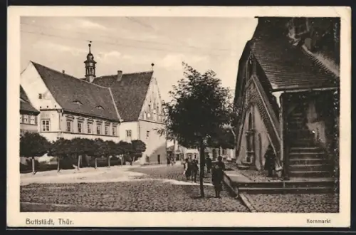 AK Buttstädt /Thür., Blick auf den Kornmarkt