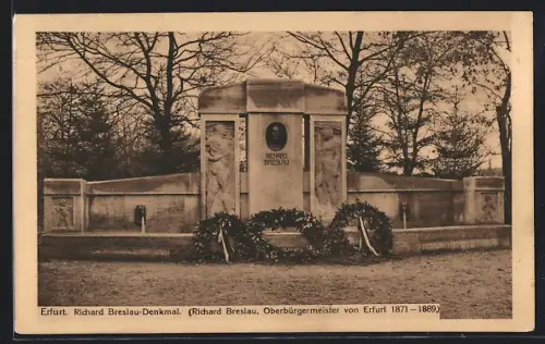 AK Erfurt, Richard Breslau-Denkmal
