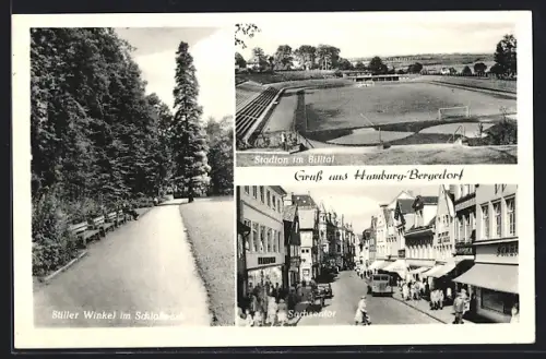 AK Hamburg-Bergedorf, Stadion im Billtal, Strassenpartie Sachsentor, Schlosspark-Partie