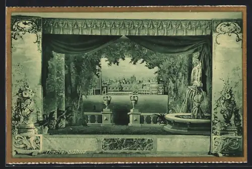 AK Rastatt, Erzbischöflisches Gymnasial-Konvikt St. Bernhard, Theaterbühne