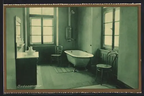AK Rastatt, Erzbischöflisches Gymnasial-Konvikt St. Bernhard, Badezimmer
