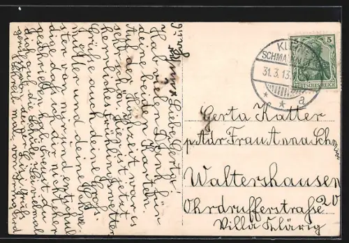 AK Kleinschmalkalden /Thür. Wald, Ortsansicht aus der Vogelschau