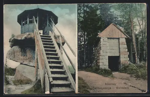 AK Zell i. Fichtelgeb., Schlüssel, Bärenfang auf dem Waldstein