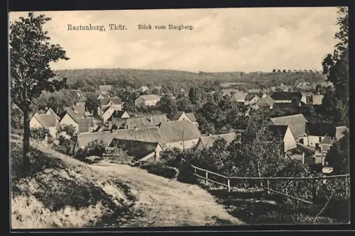 AK Rastenberg /Thür., Blick vom Burgberg