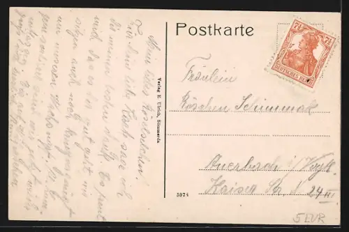 AK Sömmerda, Markt mit Kirche und Dreyse-Denkmal