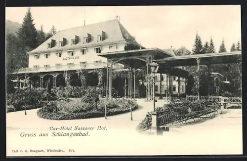 AK Schlangenbad, Cur-Hotel Nassauer Hof
