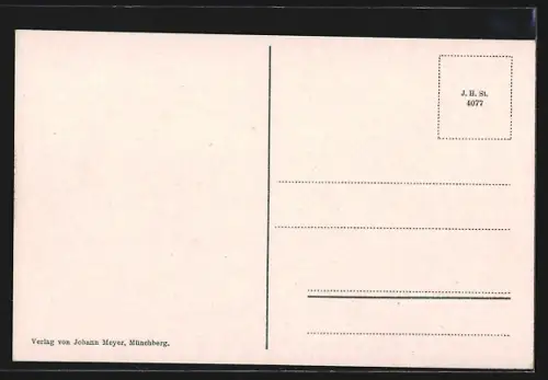 AK Münchberg, Ortsansicht mit Kirche und Bahngleisen