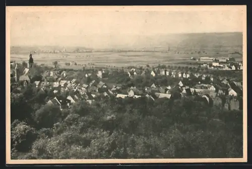 AK Metternich b. Koblenz, Ortsansicht aus der Vogelschau