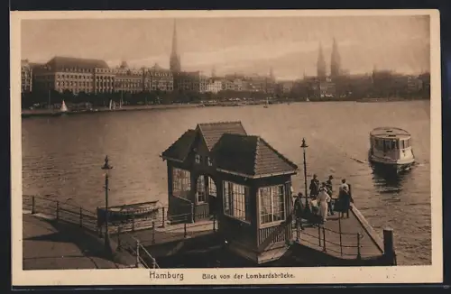 AK Hamburg-Neustadt, Blick von der Lombardsbrücke
