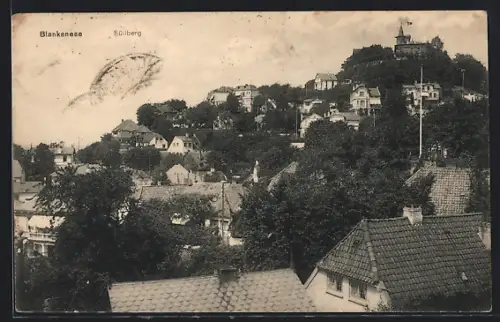 AK Hamburg-Blankenese, Blick auf den Süllberg