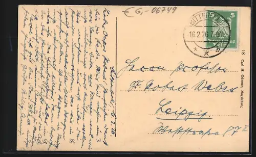 AK Bitterfeld, Partie an der Leine