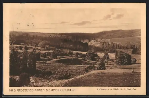 AK Grossenbehringen, Blick auf die Wacholderlede