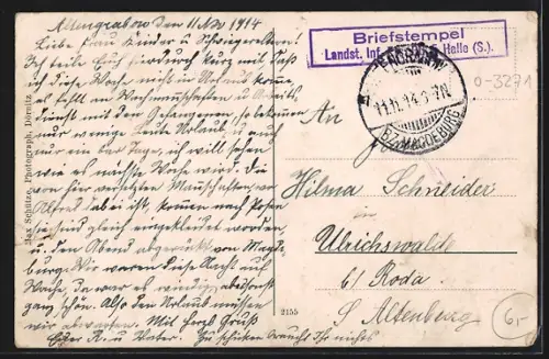 AK Alten-Grabow, Offizier-Kasino mit Parkanlage