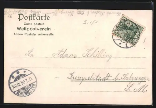 AK Gotha, Blick vom Galberg