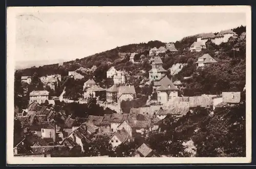 AK Bad Frankenhausen, Ortsansicht am Weinberg