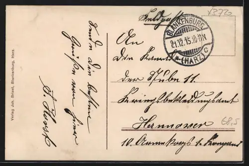 AK Blankenburg /Harz, Gesamtansicht mit Kirchen