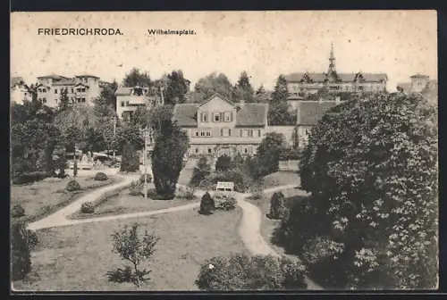 AK Friedrichroda, Partie am Wilhelmsplatz