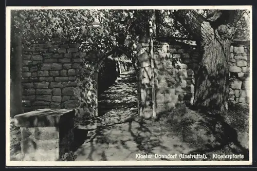 AK Donndorf /Unstruttal, Blick auf die Klosterpforte