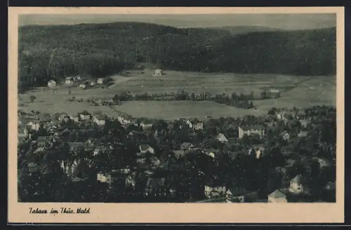 AK Tabarz im Thür. Wald, Panorama aus der Vogelschau