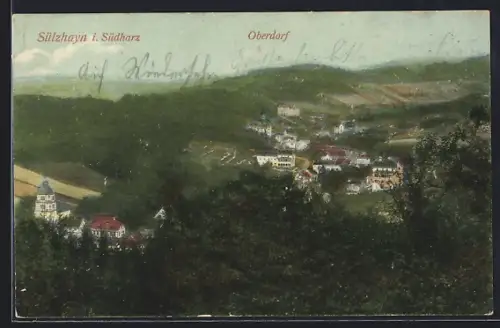 AK Sülzhayn i. Südharz, Oberdorf mit Umgebung