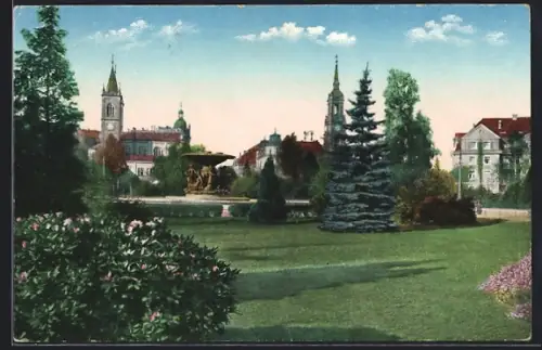 AK Dresden-Neustadt, Ansicht am Albertplatz